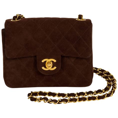 chanel brown suede bag|genuine chanel bag.